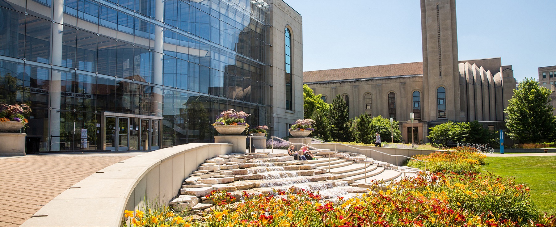 Exterior view of the Information Commons