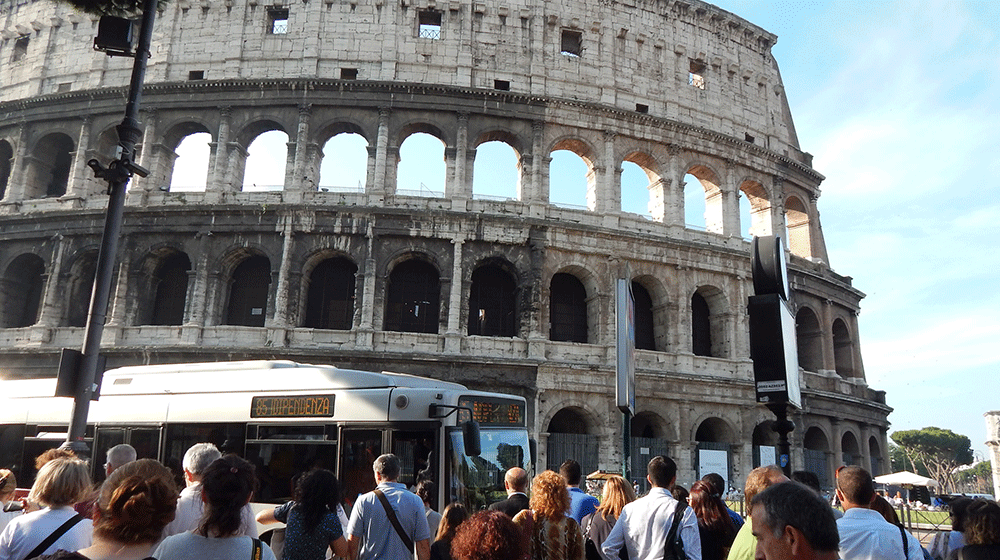 Photo of the Colosseum in Rome