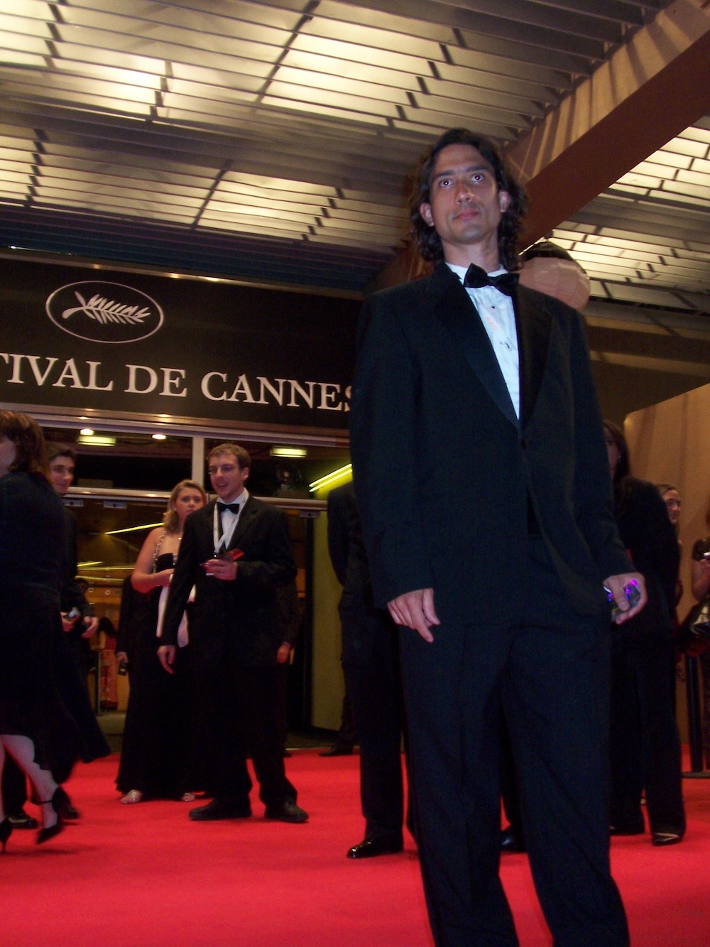 Professor Miguel Silveira during his first attendance of the Cannes Film Festival in 2007.